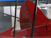 N17445 @ SZP - 1931 Waco QCF as NC17445, Continental W670 165 Hp radial, one of just 34 built, NACA Clark Y airfoils, 4 ailerons, 3 place, good short field performer. Unbalanced rudder. - by Doug Robertson