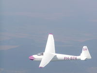 PH-874 - Glider PH 874 flying X-country over it's birthground, the Schleicher factory in Poppenhausen BRD - by L. Dubelaar