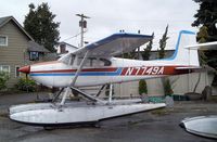 N7749A @ S60 - Cessna 180 Skywagon on floats at Kenmore Air Harbor, Kenmore WA