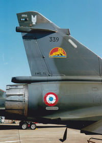 339 @ LFSD - Tail close-up view : note the temporary marking on the top. This means this squadron is the 1994 comet cup. A competition between all the strategic units of the french air Force. - by olivier Cortot