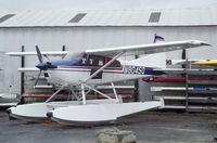 N8045Q @ S60 - Cessna A185F Skywagon on floats at Kenmore Air Harbor, Kenmore WA