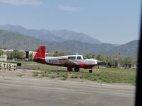 N201KB @ POC - On taxiway Sierra taking southbound taxiway for Howard Aviation - by Helicopterfriend