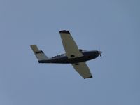 N2824Y @ CNO - Flying over runway 26R - by Helicopterfriend