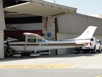 N96623 @ CNO - Parked with her nose in the hanger - by Helicopterfriend