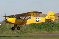 G-FUZZ @ EGBR - Piper L-18C Super Cub, Breighton Airfield's 2012 April Fools Fly-In. - by Malcolm Clarke