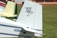 N30WW @ LAL - 1994 Williams William F THORP S-18, c/n: 1 at 2012 Sun N Fun with tail logo to prove he survived the tornado at the 2011 event