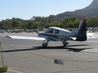 N5832L @ SZP - 1972 American Aviation AA-5 TRAVELER, Lycoming O-320-E2G 150 Hp, taxi - by Doug Robertson