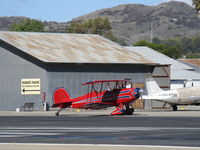 N5762B @ SZP - 1980 Great Lakes 2T-1A-2 SPORT TRAINER, Lycoming AEIO-360-B1FG 180 Hp, taxi to 22 - by Doug Robertson