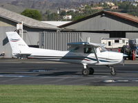 N673CB @ SZP - 1970 Cessna 150L, Continental O-200 100 Hp, landing roll Rwy 04 - by Doug Robertson