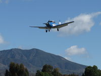 N8667H @ SZP - 1947 North American NAVION, Continental IO-520 285 Hp upgrade, Young Eagles Flight on final Rwy 22 - by Doug Robertson