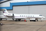 N650PL @ EGGW - 2007 Gulfstream Aerospace GV-SP, c/n: 5148 at Luton - by Terry Fletcher