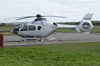 G-CEYF @ EGFH - Visiting helicopter operated by Starspeed Ltd. - by Roger Winser