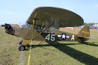 N75708 @ LAL - 1945 Piper J3C-65, c/n: 13296 ex 45-4556 at 2012 Sun N Fun - by Terry Fletcher