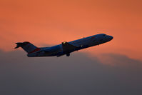 OE-LFQ @ LOWG - Austrian Arrows sunset start - by Bernhard Sitzwohl