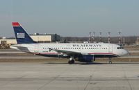 N815AW @ DTW - US Airways A319