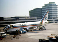 G-BADR @ EGCC - Boeing 737-204 of Britannia Airways as seen at Manchester in the Summer of 1975. - by Peter Nicholson