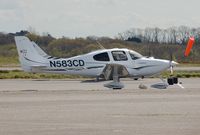 N583CD @ EGFH - Visiting Cirrus SR22 GTS - by Roger Winser
