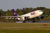 N691FE @ ORF - FedEx 307 Heavy arriving from Memphis. This is the second to last Airbus A300 built.