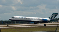 N950AT @ RSW - airTran burning some rubber at RSW