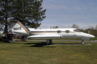 N407V @ PAE - This nice Lear 23 adorns the entrance to PAE - by Duncan Kirk