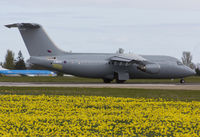 OO-TAZ @ EGSH - Departing EGSH in full Royal Airforce grey C/S (to become ZE708)