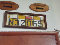 N32065 @ I73 - The N number cut out from a waco - by christian maurer