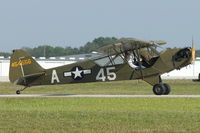 N75708 @ LAL - 1945 Piper J3C-65, c/n: 13296 at 2012 Sun N Fun - by Terry Fletcher