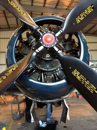 N7825C @ KCMA - Bearcat under maintenance