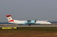 OE-LGF @ EDDP - First in first out: Vienna shuttle on taxi via E6 to rwy 26R. - by Holger Zengler