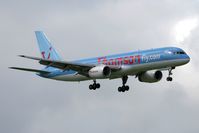 G-BYAJ @ EGNT - Boeing 757-204, Newcastle Airport, September 2006. - by Malcolm Clarke