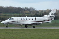 D-CXLS @ EGGW - 2009 Cessna 560XL Citation XLS+, c/n: 560-6027 at Luton - by Terry Fletcher