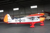 D-EMEL @ EDRB - In a hangar on Bitburg Airport at AviationExpo Europe - by lkuipers