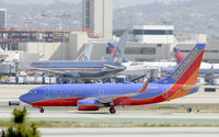 N766SW @ KLAX - Taxiing to gate at LAX - by Todd Royer