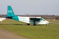 OY-CKS @ EHSE - This Islander did some surveying in the region and was based on Seppe Airport for a week in March 2011