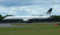 EC-HDS @ EGPH - Privilage style Boeing 757-256 Lands on runway 24 - by Mike stanners