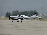 N661CM @ CNO - Taxiing towards the hangers - by Helicopterfriend