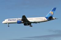 G-JMCE @ EGNT - Boeing 757-25F, Newcastle Airport, November 2006. - by Malcolm Clarke