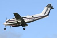 G-CEGP @ EGNT - Beech 200, Newcastle Airport, October 2006. - by Malcolm Clarke