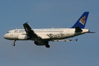 P4-WAS @ EGCC - Air Astana A320 wearing Kazakhstan Independence titles arriving at EGCC for a repaint at Air Livery - by Chris Hall
