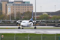 PH-JXK @ EGCC - Blue Islands leased from Denim Air - by Chris Hall