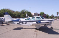N200JF @ CCR - In for the 2012 Beech Pilot Proficiency Program. The Crowne Plaza Hotel right on the airport can be seen in the background. - by Bill Larkins