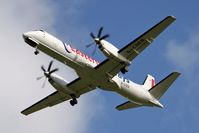 G-CDEB @ EGNT - Saab 2000, Newcastle Airport, March 2007. - by Malcolm Clarke