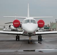 N122PH @ BKL - A nose view of N122PH, a Cessna Citation Sovereign. - by aeroplanepics0112