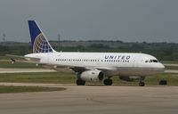 N845UA @ KAUS - Airbus A319