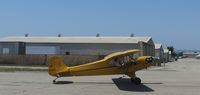 N7020H @ CNO - Taxiing towards the hangers after landing - by Helicopterfriend
