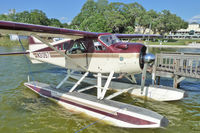N31357 - Operated by Lake Country Air Service - based in Duluth in the summer - in Winter aircraft moves to warmer locations to offer sightseeing opportunities - photo at dock on Lake Dora , Florida - by Terry Fletcher