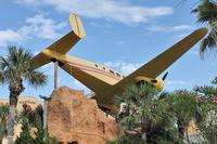 N9561 - Beech UC-45J, c/n: 456 ex Bu 63705 ends its life as feature attraction on Hawaiian Falls mini-Golf on Daytona Beach Shores - by Terry Fletcher