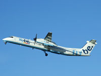 G-ECOG @ EGPH - Jersey 3CD Tucks up the landing gear on take off from runway 24 - by Mike stanners