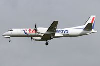 G-CDKB @ EGNT - Saab 2000, Newcastle Airport, April 2007. - by Malcolm Clarke