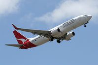 VH-VXT @ YPAD - Boeing 737-838 on take-off from Adelaide International Airport, January 2008. - by Malcolm Clarke